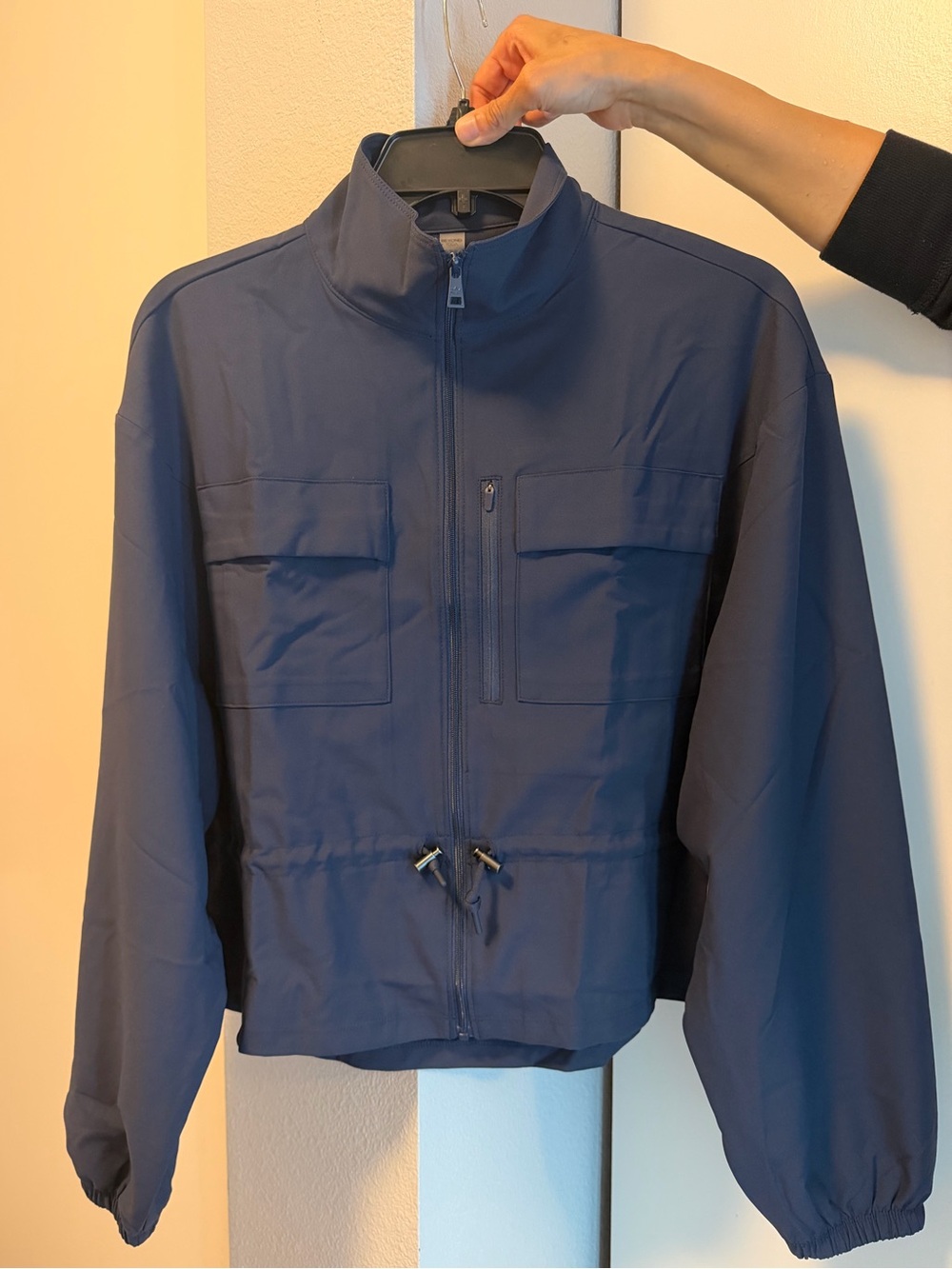 Beyond Yoga Navy Lightweight Zip Jacket